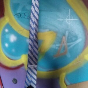 Gray an blue stripe Calvin Klein silk tie